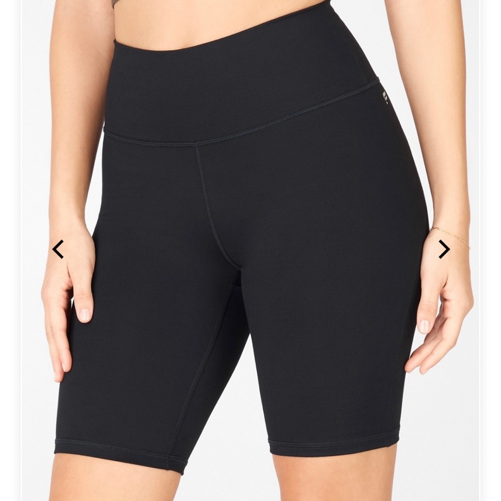 Fabletics Black High Waisted Biker Shorts